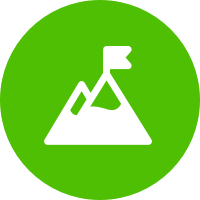 Pictoral icon depicting a chart with statistics