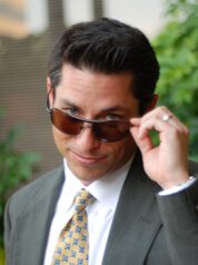Chris L funny photo (he is wearing funny sunglasses)