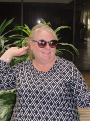 LaDonna H funny photo (she is wearing sunglasses and making a funny pose)