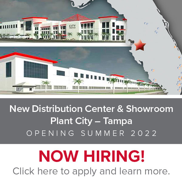 New distribution center and showroom in Plant City, tampa, opening summer 2022