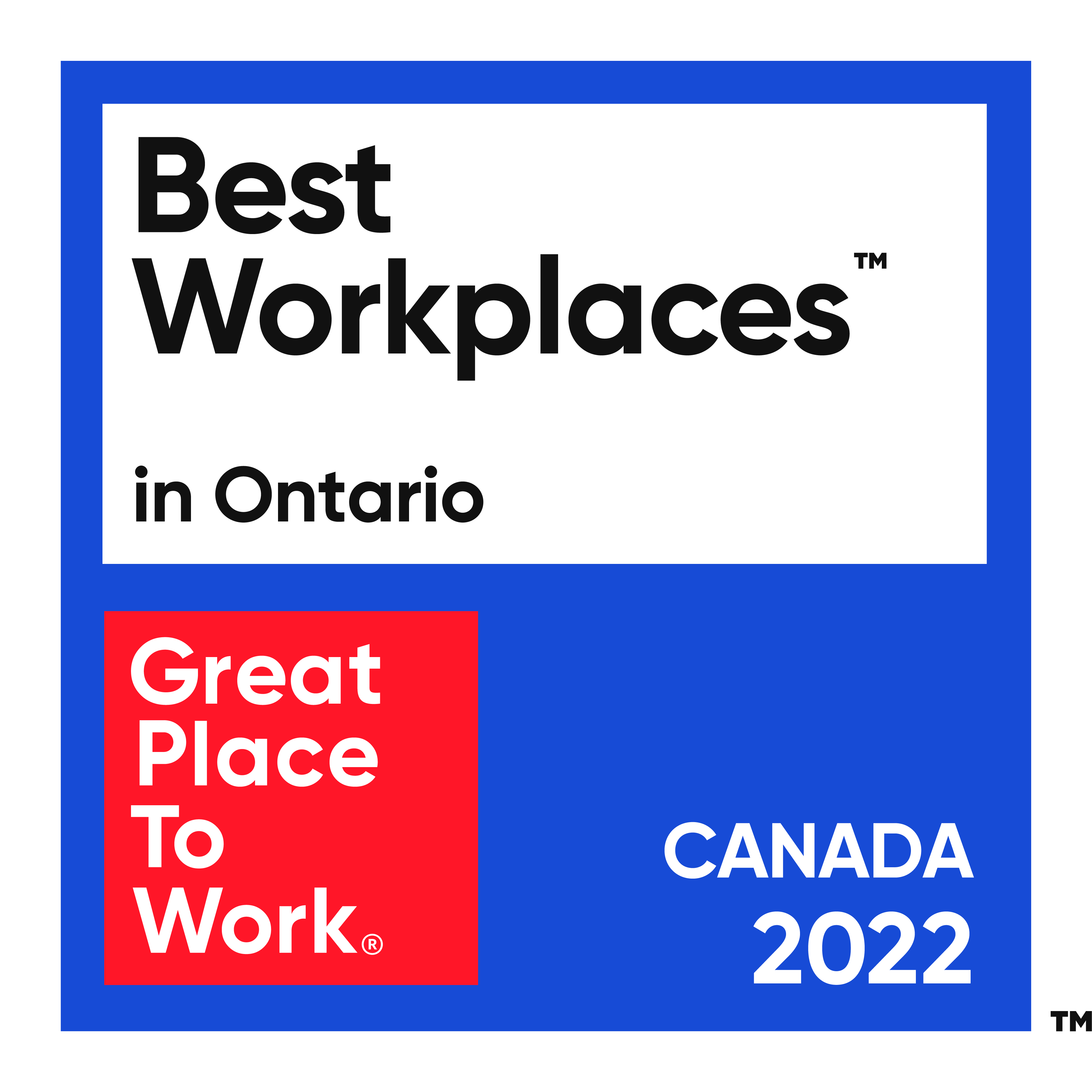 Best Workplaces in Ontario. Great Place to Work Canada 2022