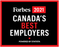 Forbes 2021 Canada's best employers. Powered by Statista.