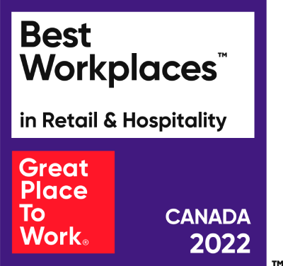 Best Workplaces In Retail and Hospitality. Great Place to Work Canada 2022