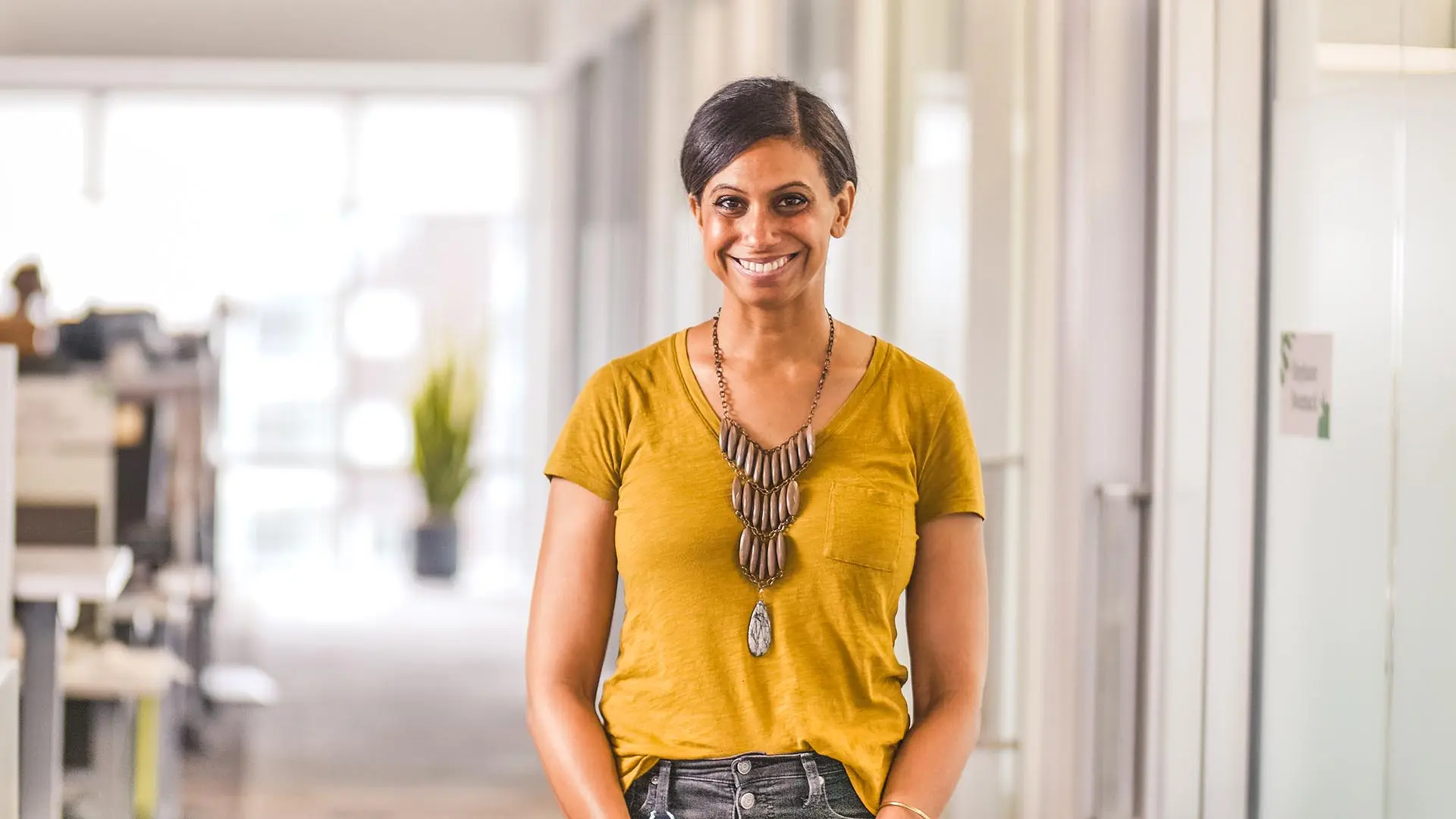 Smiling woman