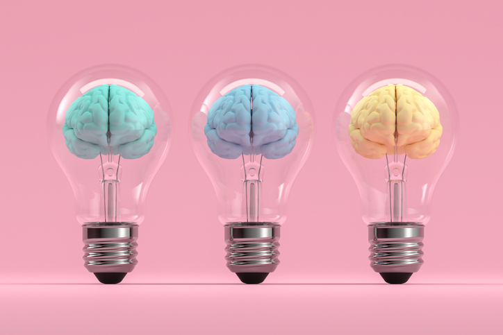 Triple Lightbulbs with Brains